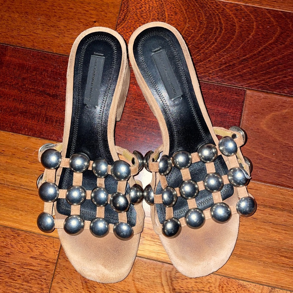 Alexander wang dome sandals size 36